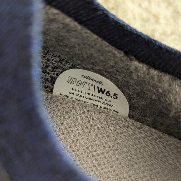 All Birds Women's Trail Runners SWT in Hazy Cobalt Size 6.5 - Picture 11 of 14